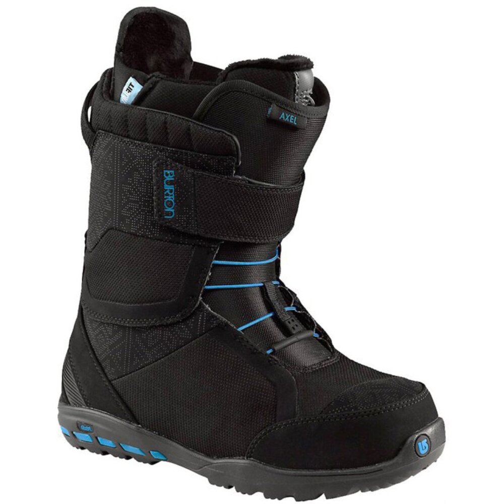 NEW Burton Axel Womens Snowboard Boots! Black With Blue Trim Size 5